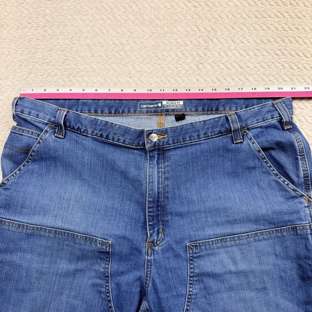 Carhartt Double Knee Rugged Flex Relaxed Fit Logger Jeans Denim  42x30 Workwear